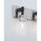 Artcraft Arlington 3 Light Bathroom Vanity, Satin Nickel/Clear