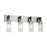 Artcraft Arlington 4 Light Bathroom Vanity, Satin Nickel/Clear