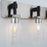 Artcraft Arlington 4 Light Bathroom Vanity, Satin Nickel/Clear