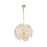 Artcraft Bloom 18 Light Circular Chandelier, Brass/Clear - AC11960BR