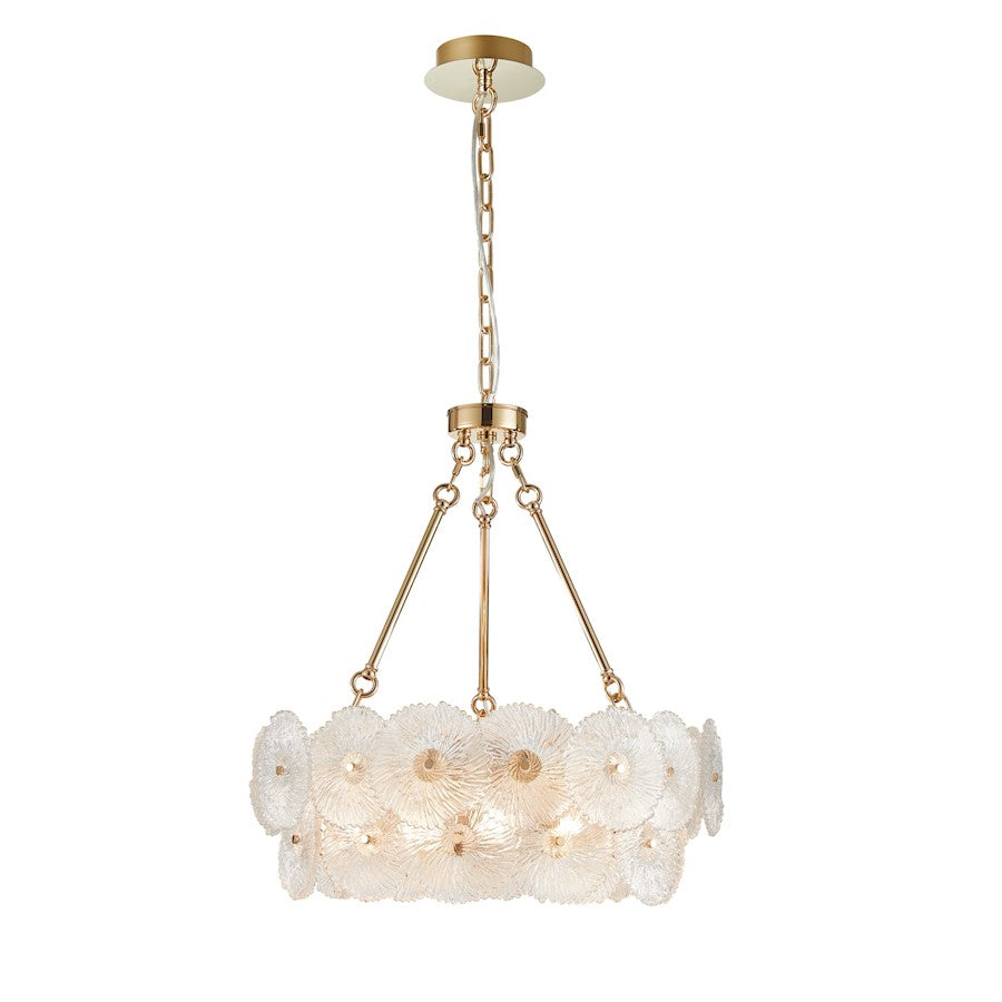 Artcraft Bloom 15 Light Chandelier, Brass/Clear - AC11961BR