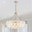 Artcraft Bloom 18 Light Chandelier, Brass/Clear