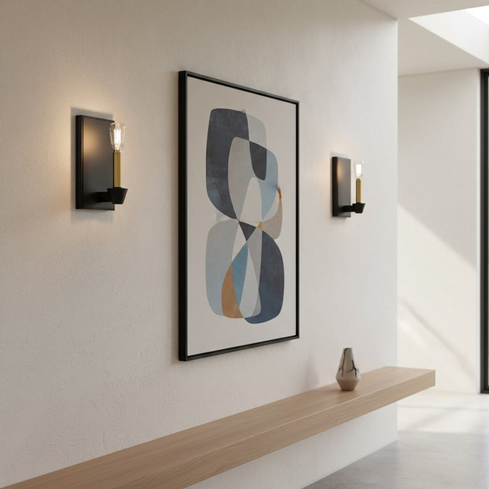 Artcraft Notting Hill 1 Light Wall Sconce, Black