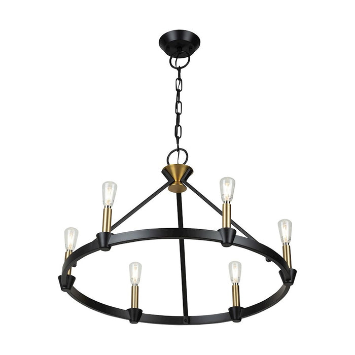 Artcraft Notting Hill 6 Light Chandelier, Black