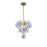 Artcraft Globo 5 Light Down Chandelier, Brass/Iridescent - AC11992LU