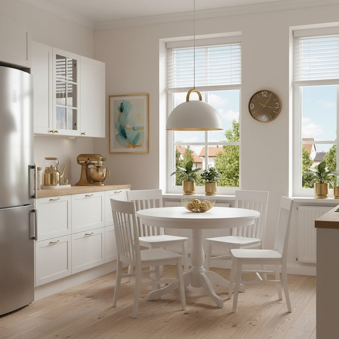 Artcraft Pantheon 1 Light 19.5" Pendant, Gold/White/Gold