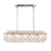 Artcraft Avara 10 Light Chandelier, Polished Nickel/Shell/Clear