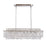 Artcraft Avara 10 Light Chandelier, Polished Nickel/Shell/Clear