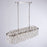 Artcraft Avara 10 Light Chandelier, Polished Nickel/Shell/Clear
