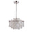 Artcraft Avara 6 Light Chandelier, Polished Nickel/Shell/Clear