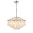 Artcraft Avara 13 Light Chandelier, Polished Nickel/Shell/Clear