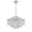 Artcraft Avara 13 Light Chandelier, Polished Nickel/Shell/Clear