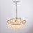 Artcraft Avara 13 Light Chandelier, Polished Nickel/Shell/Clear