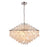 Artcraft Avara 24 Light Chandelier, Polished Nickel/Shell/Clear