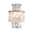 Artcraft Avara 2 Light Wall Sconce, Polished Nickel/Shell/Clear