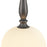 Artcraft Kate 1 Light 19" Pendant, Graphite/Acid Opal
