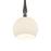 Artcraft Kate 1 Light 19" Pendant, Graphite/Acid Opal