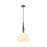 Artcraft Kate 1 Light 19" Pendant, Graphite/Acid Opal