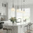 Artcraft Kate 1 Light 19" Pendant, Graphite/Acid Opal