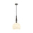 Artcraft Kate 1 Light 24" Pendant, Graphite/Acid Opal