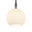 Artcraft Kate 1 Light 24" Pendant, Graphite/Acid Opal
