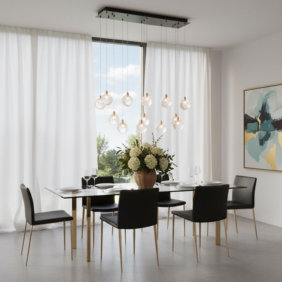 Artcraft Snowflake 133 Light Island Light, Satin Brass