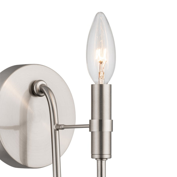 Artcraft Foundry 1 Light Wall Sconce, Brushed Nickel