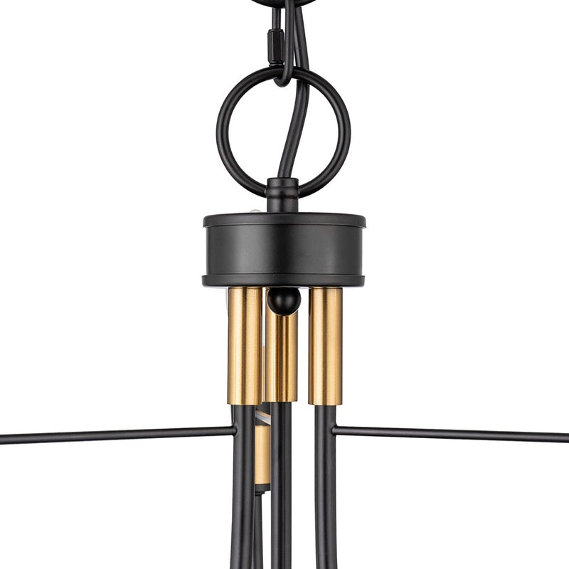 Artcraft Foundry 3 Light Pendant, Black