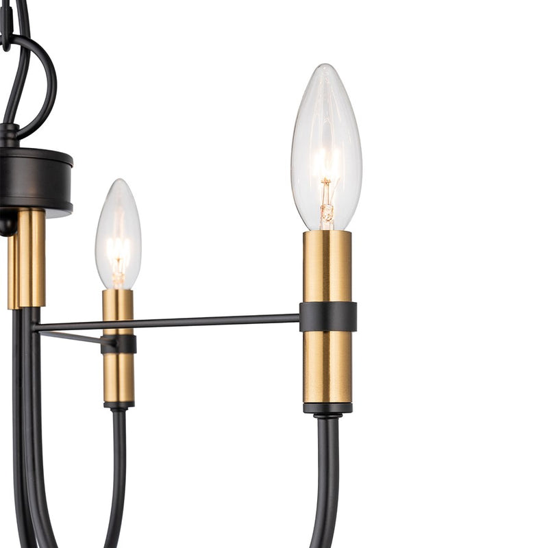 Artcraft Foundry 3 Light Pendant, Black