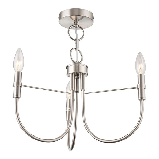 Artcraft Foundry 3 Light Pendant, Brushed Nickel