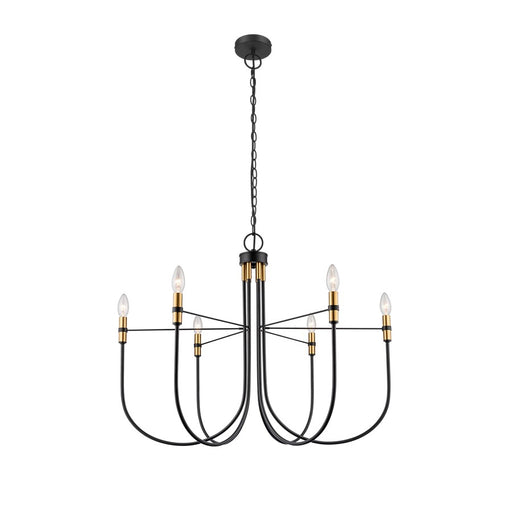 Artcraft Foundry 6 Light Chandelier, Black