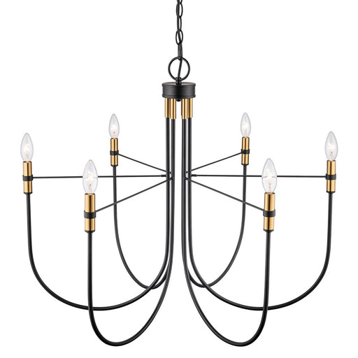 Artcraft Foundry 6 Light Chandelier, Black