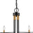 Artcraft Foundry 6 Light Chandelier, Black