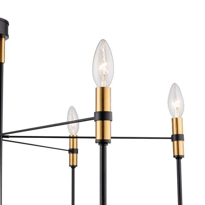Artcraft Foundry 6 Light Chandelier, Black