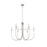 Artcraft Foundry 6 Light Chandelier, Brushed Nickel