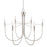 Artcraft Foundry 6 Light Chandelier, Brushed Nickel