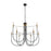 Artcraft Foundry 9 Light Chandelier, Black