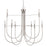Artcraft Foundry 9 Light Chandelier, Brushed Nickel