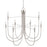 Artcraft Foundry 9 Light Chandelier, Brushed Nickel