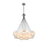 Artcraft Moonlight 12 Light Pendant, Satin Nickel/White/Clear