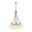 Artcraft Moonlight 12 Light Pendant, Satin Nickel/White/Clear