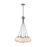 Artcraft Moonlight 7 Light Pendant, Satin Nickel/White/Clear