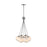Artcraft Moonlight 7 Light Pendant, Satin Nickel/White/Clear