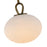 Artcraft Velora 1Lt LED Pendant, Legacy Brass/White Swirl