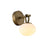 Artcraft Velora 1Lt LED Wall Sconce, Legacy Brass/White Swirl