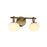 Artcraft Velora 2Lt LED Wall Sconce, Legacy Brass/White Swirl