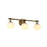 Artcraft Velora 3Lt LED Wall Sconce, Legacy Brass/White Swirl