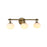 Artcraft Velora 3Lt LED Wall Sconce, Legacy Brass/White Swirl