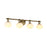 Artcraft Velora 4Lt LED Wall Sconce, Legacy Brass/White Swirl