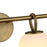 Artcraft Velora 4Lt LED Wall Sconce, Legacy Brass/White Swirl
